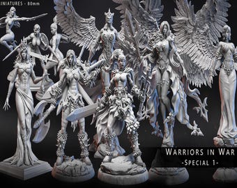 Warriors İn War Special / Dnd Stl Files, Stl Files, Stl Pack, Pathfinder Stl, Best Stl, Miniatures Stl, 3D-printerbestanden, Stl