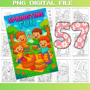 Spring Coloring Pages for Kids: 57 Printable Activity Sheets