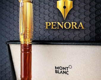 Montblanc Writers Edition Jane Austen Fountain Pen – Gold Wood Finish Collector’s Piece