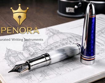 Montblanc Kennedy Special Edition Fountain Pen – Patriotic Blue White Red