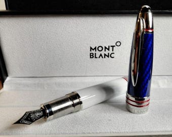 Montblanc Kennedy Special Edition Fountain Pen – Patriotic Blue White Red