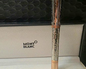 Montblanc Princess Grace of Monaco Rollerball Pen - Sterling Silver, Rose Gold