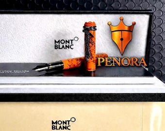 Montblanc Heritage Rouge et Noir Serpent Rollerball – Coral Resin Special Edition