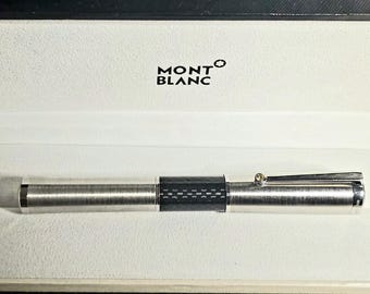 Montblanc Mahatma Gandhi Fountain Pen - Limited Edition Carbon Fiber Midsection Collector's Piece