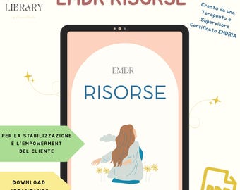 Recursos Estabilización Empoderamiento Psicoterapia del paciente EMDR Apego seguro Herramientas de terapia del sistema nervioso Ebook PDF Italiano