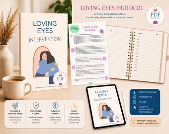 Guía del Protocolo Ojos Amorosos | Recurso de Terapia EMDR basada en el apego | PDF paso a paso para terapeutas | Herramienta de terapia para el trauma
