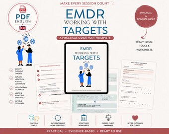 Cuaderno de trabajo para la selección de objetivos en EMDR | Guía de procesamiento de objetivos para terapeutas | Tabla TICES de EMDR (pdf) | Recursos para la terapia del trauma