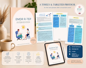 Manual del protocolo EMDR R-TEP | Guía del protocolo para episodios traumáticos recientes para terapeutas | PDF sobre trauma basado en el apego
