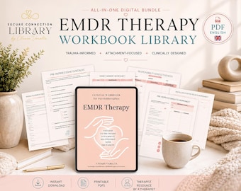 Cuaderno de trabajo de terapia EMDR para terapeutas | Guía EMDR basada en el apego | Terapia polivagal | Terapia del trauma (PDF) | Recurso clínico