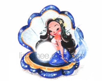 Sassy Sapphire fine art mini print