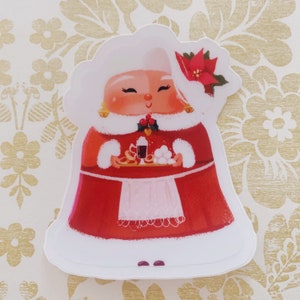 Mrs. Claus Sticker