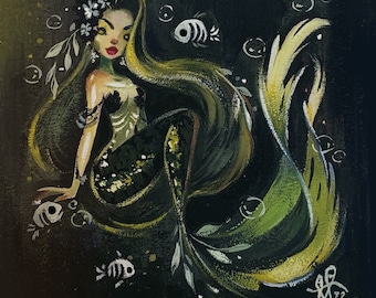 Deep sea mermaid fine art print