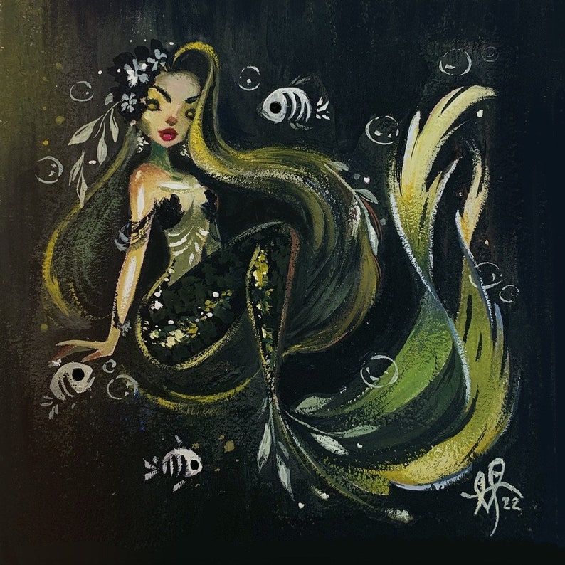 Deep sea mermaid fine art print image 1