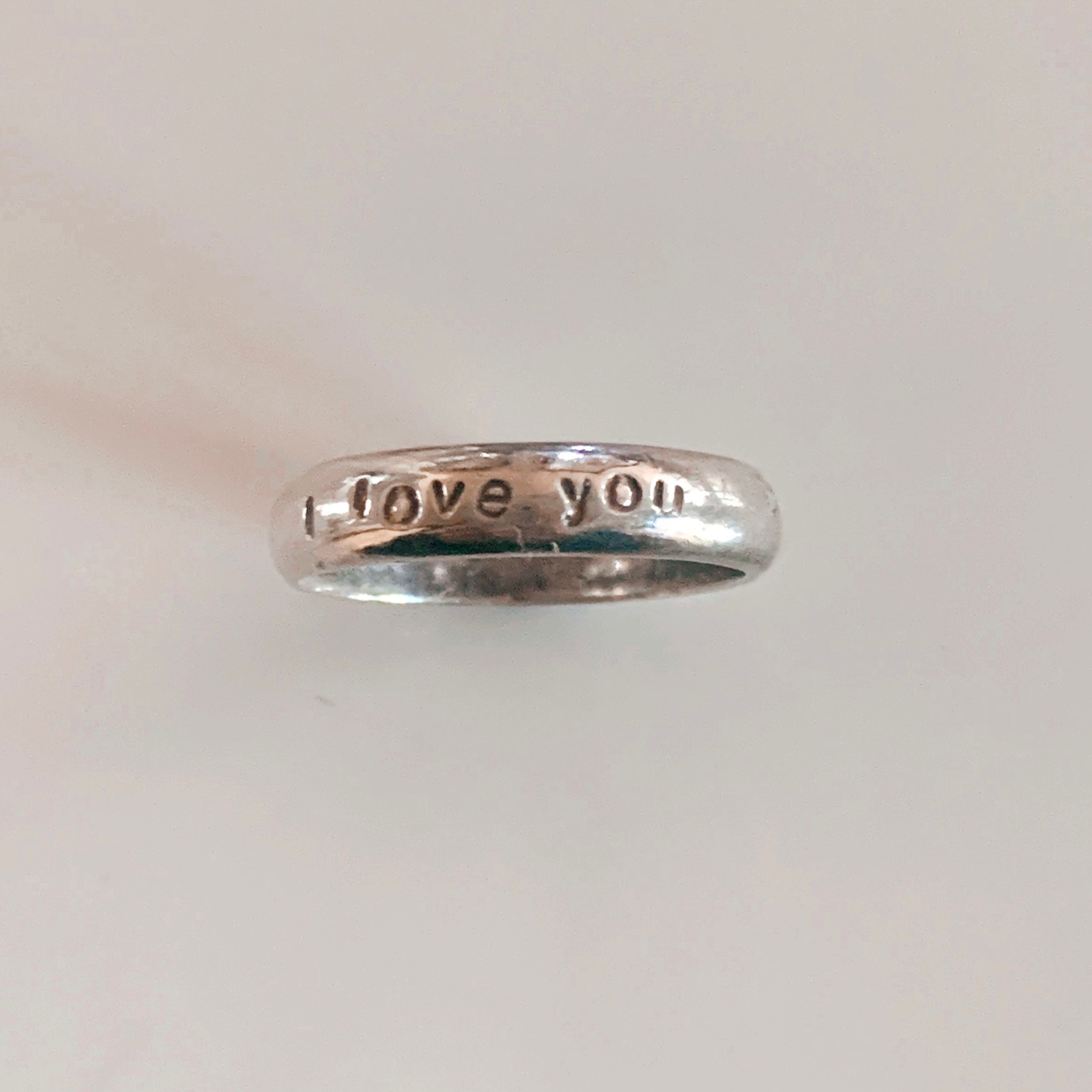 Anello I Love You in argento Etsy Italia