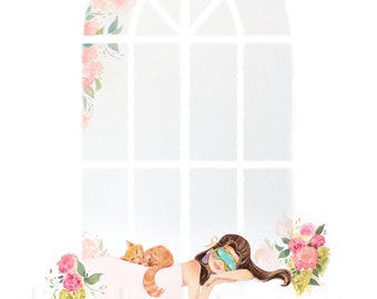 Impressão artística de Cat Nap