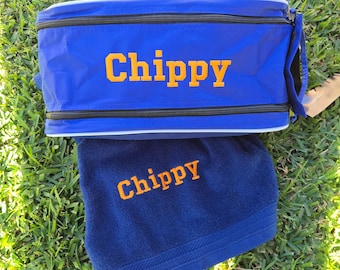 Personalised Embroidered Sports Shoe Bag: Custom Name, Kids/Adults