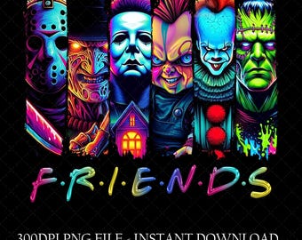 Friends Horror Characters Png, Halloween Horror Character Png, Halloween Horror Characters Png, Horror Movie Killers Png, Friend Horror Png