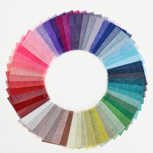 Lightweight Sheer Korean Hanbok Silk-Style Fabric (Jinsol Silk)&quot; Design, 57 Colors, 55cm (22&quot;) Wide, Made in Korea 160079  by the Half Yard