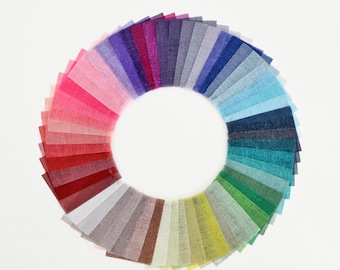 Lightweight Sheer Korean Hanbok Silk-Style Fabric (Jinsol Silk)" Design, 57 Colors, 55cm (22") Wide, Made in Korea 160079  by the Half Yard