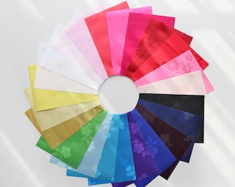 Korean Hanbok Silk-Style Fabric (Kkotnabi)" Design, 23 Solid Colors, 110cm (43") Wide, Made in Korea 160707 by the Yard  Hanbok Fabric DIY