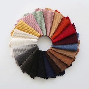 Corduroy Solid 11W Bio-washed 145cm (57&quot;) Wide | Stage & Party Dress Fabric costume performance fabric Made in Korea 24244 by the Yard (sun)