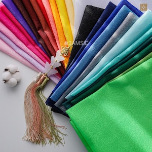 Traditional Korean Hanbok Fabric (Hakgapsa)&quot; Design, 27 Colors, 110cm (43&quot;) Wide, Made in Korea 165561 Korea Hanbok DIY by the Yard
