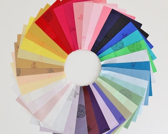 Korean Hanbok Silk-Style Fabric" Design, 40 Solid Colors, 110cm (43") Wide, Made in Korea 160645 by the Yard Hanbok Fabric