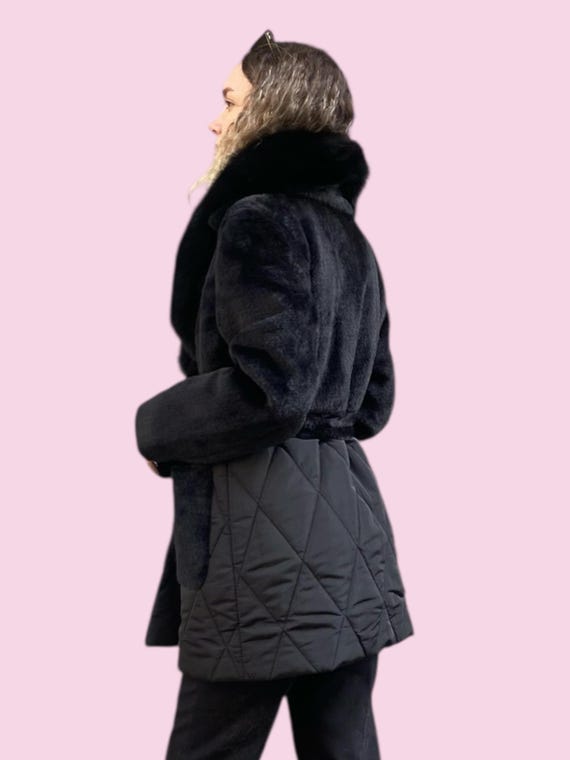 Giubbotto bomber in pelliccia di volpe artigianale: cappotto