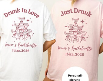 Personalized hen party shirts for women, customizable t-shirts with name, bride t-shirt wine, hen party champagne, bachelorette party
