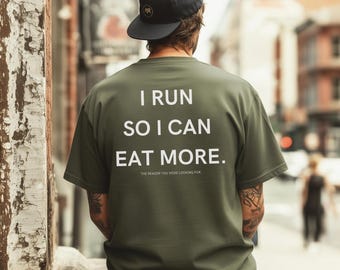 Unisex running shirt, jogging T-shirt for men and women, fun runner shirt, marathon/half-marathon outfit, gift for runners and sports enthusiasts