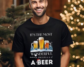 Beer Christmas Shirt, Funny Christmas Shirts For Men, Beer Gifts Secret Santa, Christmas Beer T Shirt, Beer Christmas Gifts