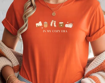 Cozy Era T Shirt, Cozy Aesthetic Tee, Fall Shirt Women, Cozy Outfit Tee, Self Care Shirt, Cute Cozy Graphic Tee, Gift for Her