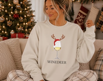 Wine Christmas Sweater, Funny Christmas Sweaters, Ugly Christmas Sweater Wine, Christmas Wine Glass Sweatshirt, Womens Christmas Sweatshirt