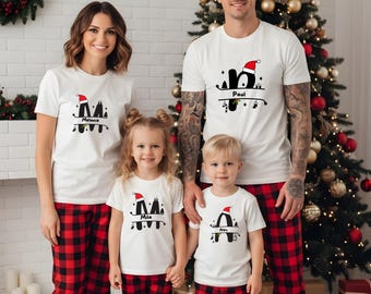 Family Christmas outfit, Christmas family outfit, Christmas family T-shirt, personalized family Christmas shirts