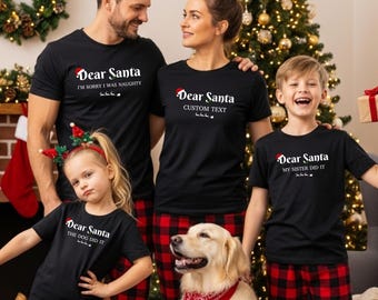 Family Christmas Shirts, Family Fun Christmas Shirts, Dear Santa Shirts, Family Outfit Christmas, Christmas Shirts For Family