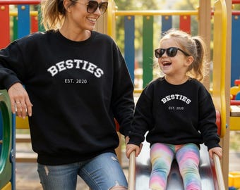 Mother-daughter outfit, mother-daughter sweater, mother-daughter pullover, personalized bestie sweater, mother-daughter sweater