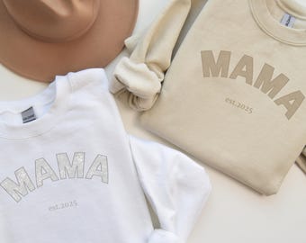 Personalized mom sweater, gift for new mom, mom sweater, personalized mom pullover, mom sweatshirt