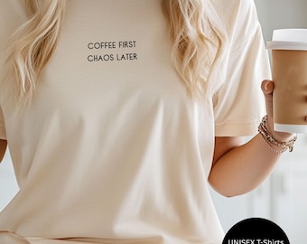 Coffee T-shirt slogan, coffee drinker gift, coffee lover, caffeine gift, barista gift, coffee lover, coffee fans