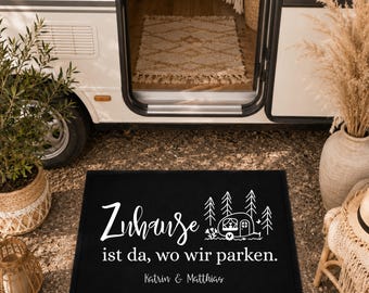 Personalized camper doormat with name, vanlife gift, personalized motorhome & van mat, camping gift, travel accessory