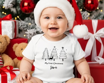 My First Christmas Outfit Baby Girl & Baby Boy, Baby Christmas Outfit, Baby Boy Christmas Outfit, Baby Girl Christmas Outfit