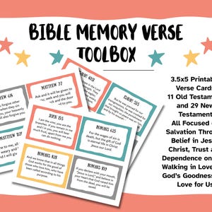 Bible Memory Verse Toolbox: Sunday School Learning Activities ...