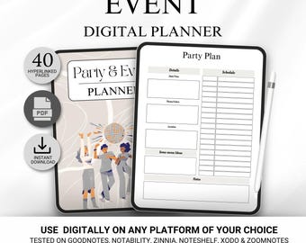 Party planner bundle printable,Event planner notebook,Digital Birthday Party planning checklist,Event organizer template,Guest list tracker