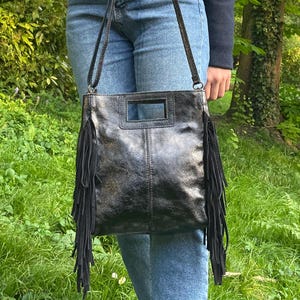 Echtledertasche, Lederhandtasche, Leder-Umhängetasche, Einkaufstasche, Geschenk für sie, handgefertigte Ledertasche, Damen-Weichledertasche