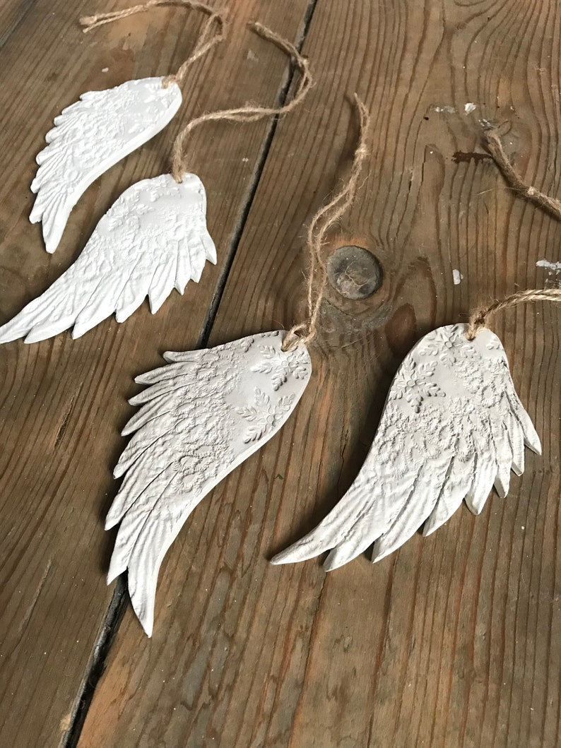 Angel Wing Clay Decoration image 3