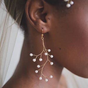 Beatrice - Pearl Branch Earrings