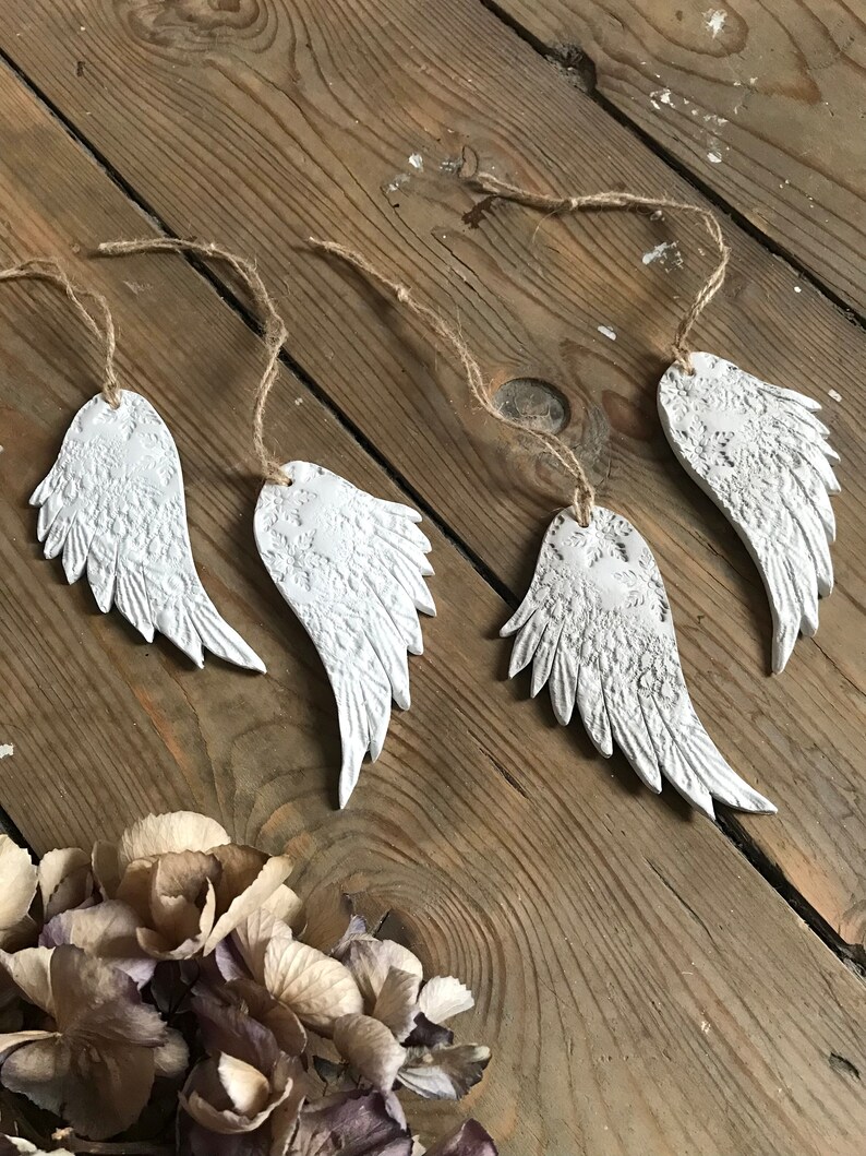 Angel Wing Clay Decoration image 2