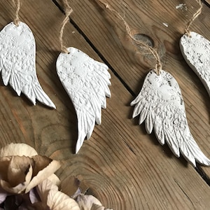 Angel Wing Clay Decoration image 1