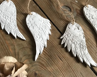 Angel Wing Clay Decoration