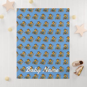 Personalized Baby Fleece Blanket | Soft Infant Throw | Custom Name Blanket | Cute Baby Gift | Nursery Decor