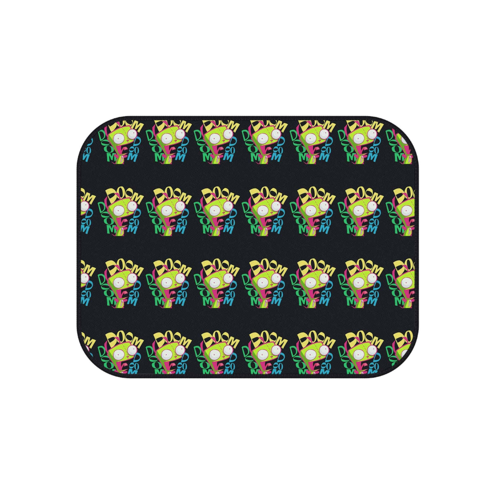 Gir Screaming Doom from Invader Zim Car Mats, Fun Auto Accessories, Rear Mats, Unique Car Decor, Gift for Drivers, Custom Vehicle Mats